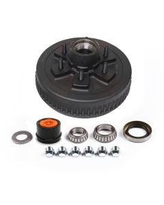 Tambour de 10" x 2 1/4" à 6 goujons 1/2" B.C. 5,5" 4,4K à graisse (essieu D44) complet DEXTER