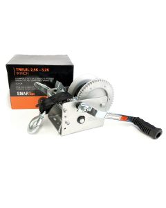 Treuil 2,5K (2 sens) avec courroie 2 1/2" x 24', 2 vitesses et frein SMARTOW