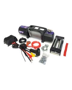 Treuil électrique 10K télécommande avec et sans-fil (câble en acier 85')