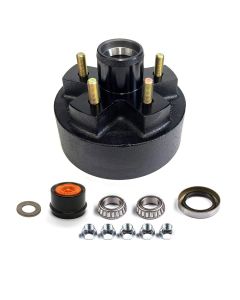 Tambour de 7" x 1 1/4" à 5 goujons 1/2" B.C. 4,5" 2K électrique cône 1 1/16" à graisse complet FRAMECO