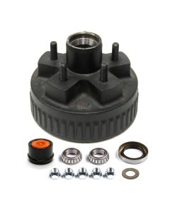 Tambour de 7" x 1 1/4" à 5 goujons 1/2" B.C. 4,5" 2K électrique cône 1 1/16" à graisse complet DEXTER