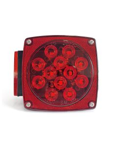 Lumière de position LED gauche de 4 1/2" x 4 1/2" x 2 1/2" rouge 14 diodes (pour 10330L)