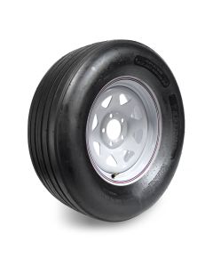 Pneu agricole 11L15 8 plis LRD tubeless 2530 lbs 66 km/h Fastrac avec tube et jante 15" 5 trous rally