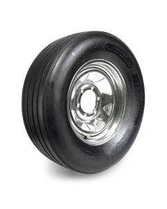 Pneu agricole 11L15 8 plis LRD tubeless 2530 lbs 66 km/h Fastrac avec tube et jante 15" 6 trous galvanisée