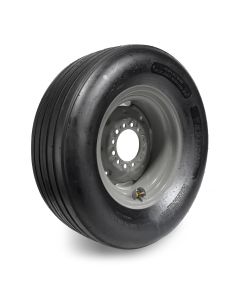 Pneu agricole 11L15 8 plis LRD tubeless 2530 lbs 66 km/h Fastrac et jante 15" x 10" 6 trous grise