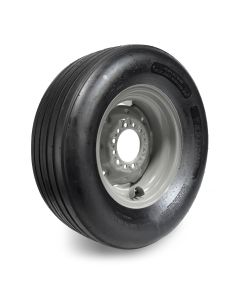 Pneu agricole 11L15 8 plis LRD tubeless 2530 lbs 66 km/h Fastrac et jante 15" x 8" 6 trous grise