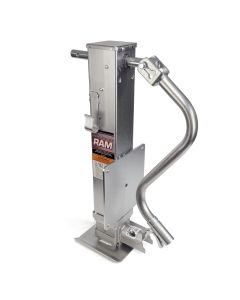 Vérin ajustable 12K zinc poignée de côté avec base renforcie et plaque de fixation RAM