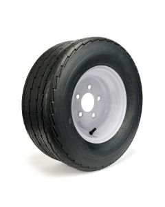 Pneu 20.5" x 8" x 10" 10 plis LRE 1535 lbs Hakuba et jante 10" 5 trous blanche