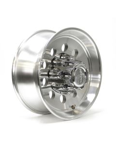 Jante 17 1/2" x 6 3/4" 8 trous 6050 lbs modulaire aluminium et centre de roue