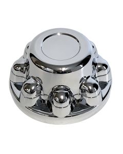 Centre de roue 8 trous à clip pour goujon 1/2" chrome