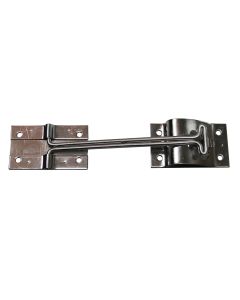 Retenue de porte de 6" en acier inoxydable avec barrure à ressort