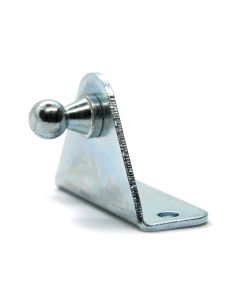 Embout avec boulon à rotule 10mm 2 trous zinc