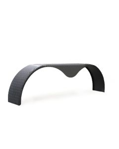 Aile double 10 3/4" x 72" en acier strié 14 GA (jante 16")