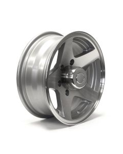 Jante 15" x 6" 6 trous 2830 lbs aluminium Five Star et centre de roue