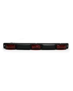 Barre de lumières LED de 16 5/8" x 1 1/2" x 1 1/2" rouges 2 diodes en plastique