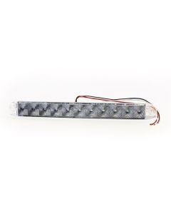 Barre de lumières LED de 15 1/2" x 1 5/8" x 3/4" claire 11 diodes rouges