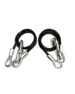 Câble de sécurité de 5/16" x 40" avec crochets 7,5K (2)