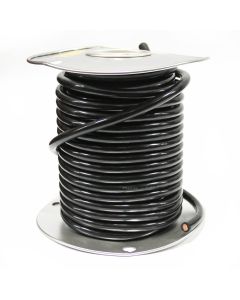 Câble à batterie 2 GA 100' en caoutchouc noir TECHSPAN