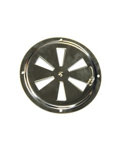 Plaque d'aération 5" ronde acier inoxydable pour remorque fermée