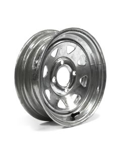 Jante 12" x 4" 4 trous 1100 lbs galvanisée Jante 12" x 4" 4 trous 1100 lbs galvanisée