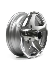 Jante 12" x 4" 5 trous 1520 lbs aluminium Five Star et centre de roue