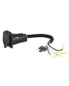Adaptateur à 4 brins plats (auto) à 7 brins ronds (remorque) CURT