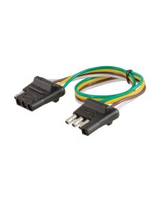Connecteur plat à 4 brins et fil 12" (auto et remorque) CURT