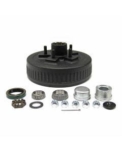 Tambour de 10" x 2 1/4" à 5 goujons 1/2" B.C. 4,5" 3,5K à graisse complet AL-KO