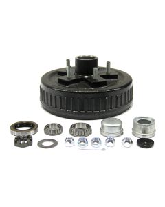 Tambour de 10" x 2 1/4" à 5 goujons 1/2" B.C. 5" 3,5K à graisse complet AL-KO