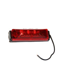 Lumière de gabarit LED de 4" x 1" rouge 12 diodes