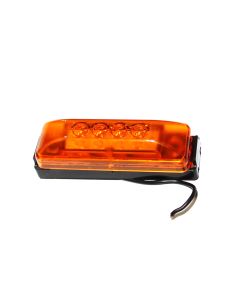 Lumière de gabarit LED de 4" x 1" ambre 4 diodes