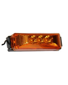 Lumière de gabarit LED de 4" x 1" ambre 3 diodes