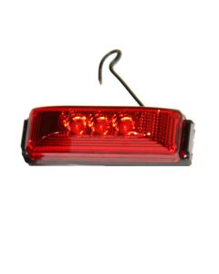 Lumière de gabarit LED de 4" x 1" rouge 3 diodes
