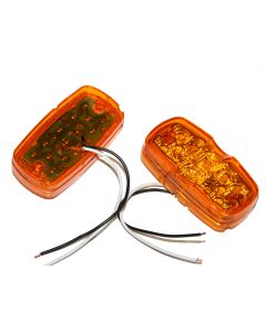 Lumière de gabarit LED de 4" x 2" ambre 12 diodes