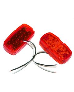 Lumière de gabarit LED de 4" x 2" rouge 12 diodes