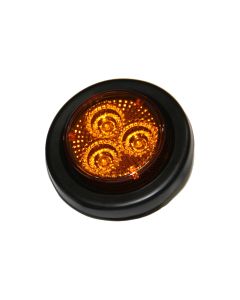 Lumière de gabarit LED de 2" ambre 3 diodes avec réflecteur