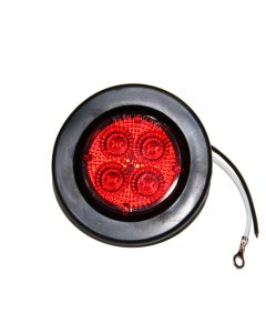 Lumière de gabarit LED 2 1/2" rouge 4 diodes avec réflecteur