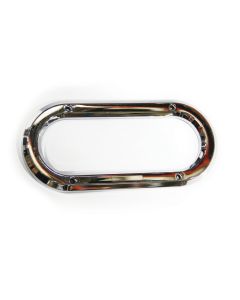Contour de 6 1/2" oval chrome