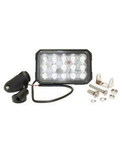 Lampe de travail LED 5 3/4" x 3 1/2" claire 15 diodes (60°)