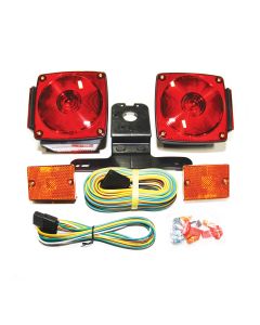 Ensemble de lumières inc. 4 1/2" x 4 1/2" rouges avec fil 20'