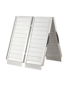 Rampe double 15" x 66" aluminium 600 lbs usage de type chaise roulante