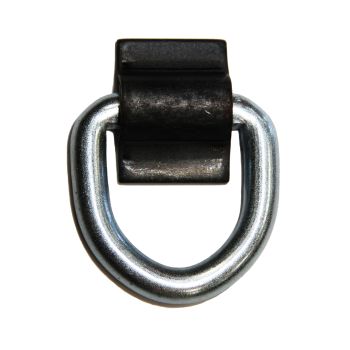 Anneau d'arrimage à souder de 5K 2 1/4" x 2 1/4" x 3/8" avec support en zinc