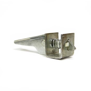 Barrure à bascule en zinc