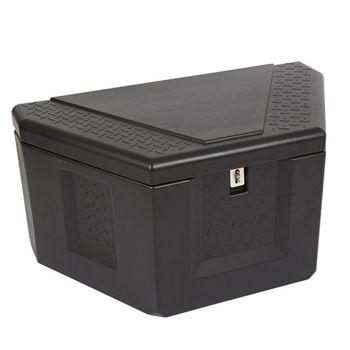 Coffre triangulaire 36" x 19 1/2" x 17 3/4" plastique noir DEEZEE