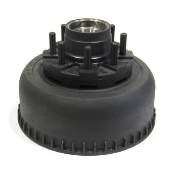 Tambour/moyeu de 12 1/4" x 3 3/8" à 8 goujons 5/8" B.C. 6,5" 9K-10K GD seul FRAMECO