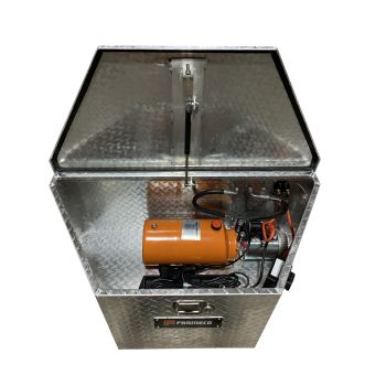 Unité hydraulique de 2 gallons double-action avec coffre en aluminium