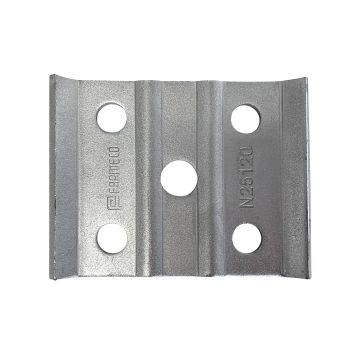 Plaque de fixation de 2" pour boulon en U de 1/2"