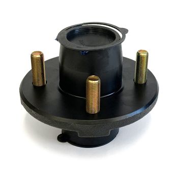 Moyeu à 4 goujons 1/2" B.C. 4" 2K 1 1/16" graissé et assemblé seul FRAMECO