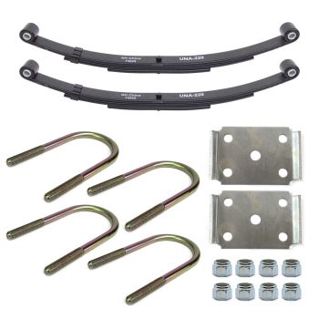 Ensemble de ressorts 4K à 2 yeux 3L 25 1/4" x 1 3/4" pour tube de 3" avec quinc.