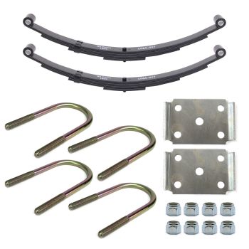 Ensemble de ressorts 4K à 2 yeux 4L 26" x 1 3/4" pour tube de 3" avec quinc.